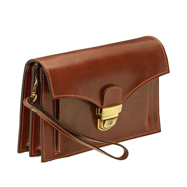 Túi Cầm Tay Old Angler Cowhide Clutch 073993MA 93MA Màu Nâu
