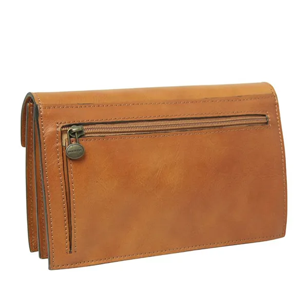 Túi Cầm Tay Old Angler Leather Clutch 073989CO Màu Nâu