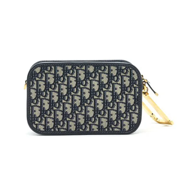Túi Đeo Chéo Dior Quake Pouch With Dior Shoulder Strap Màu Xanh Be - Túi xách - Vua Hàng Hiệu