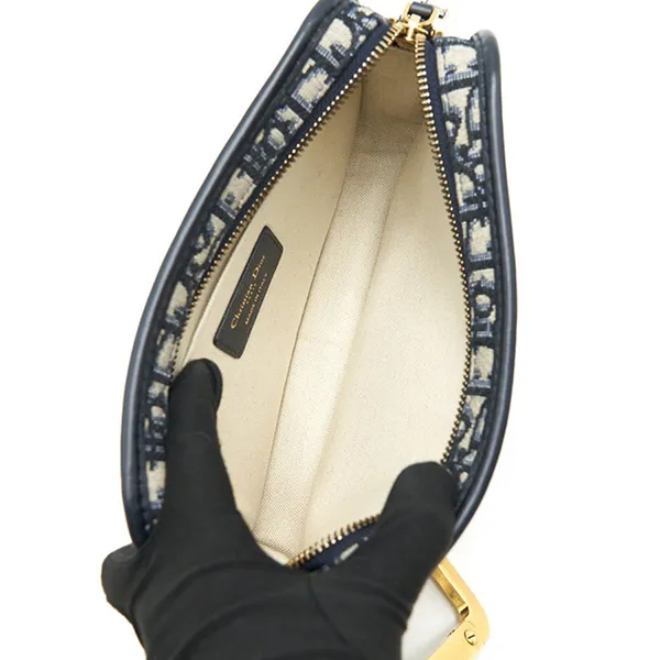 Túi Đeo Chéo Dior Quake Pouch With Dior Shoulder Strap Màu Xanh Be - Túi xách - Vua Hàng Hiệu