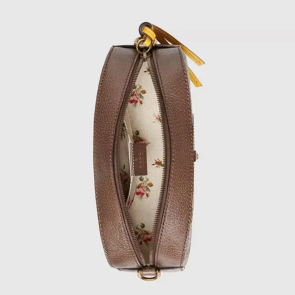 Túi Đeo Chéo Gucci Neo Vintage GG Supreme Messenger Bag Màu Be Nâu