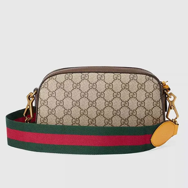 Túi Đeo Chéo Gucci Neo Vintage GG Supreme Messenger Bag Màu Be Nâu