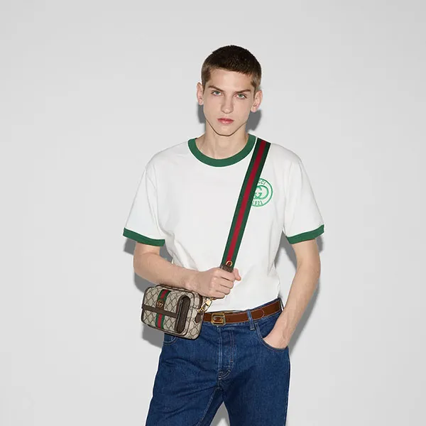 Túi Đeo Chéo Gucci Ophidia GG Mini Bag 746308-96IWT-8745 Màu Nâu Be - Túi xách - Vua Hàng Hiệu
