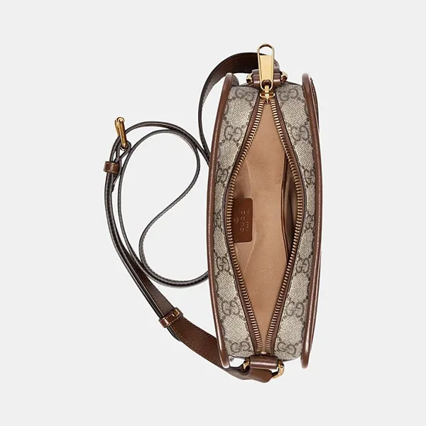 Túi Đeo Chéo Gucci With Interlocking 658572 92TCG 8563 Màu Nâu Be - Túi xách - Vua Hàng Hiệu