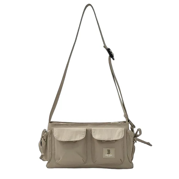 Túi Đeo Chéo MLB Basic Gofcore Pocket Crossbody Boston Red Sox 3ACRB035N-43SAS Màu Be - Túi xách - Vua Hàng Hiệu