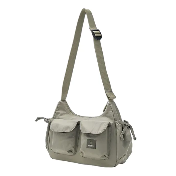 Túi Đeo Chéo MLB Basic Gofcore Pocket Shoulder Bag Boston Red Sox 3ABQB035N-43KAP Màu Xanh Khaki