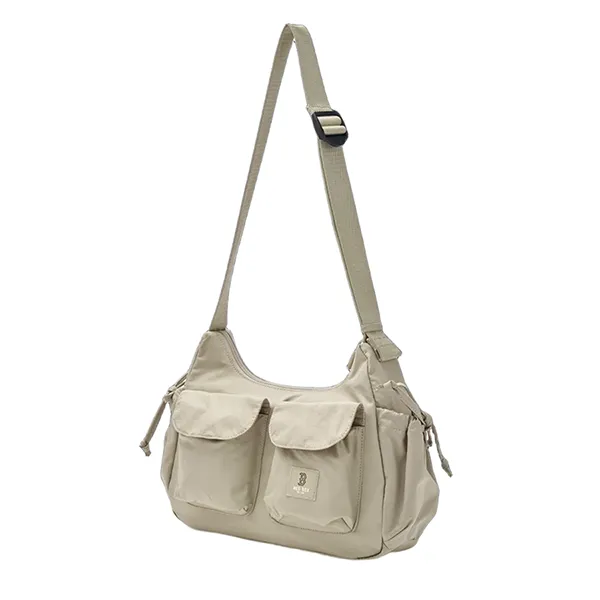 Túi Đeo Chéo MLB Basic Gofcore Pocket Shoulder Bag Boston Red Sox 3ABQB035N-43SAS Màu Be
