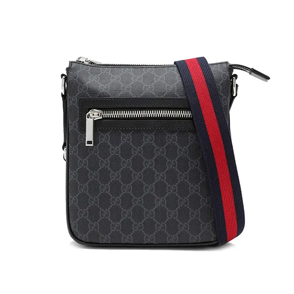 Túi Đeo Chéo Nam Gucci GG Black Messenger Bag Màu Đen - Túi xách - Vua Hàng Hiệu