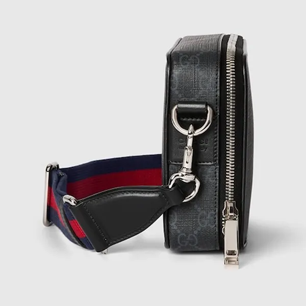 Túi Đeo Chéo Nam Gucci GG Black Small Shoulder Bag 792456 FADJA 1042 Màu Xám Đen - Túi xách - Vua Hàng Hiệu