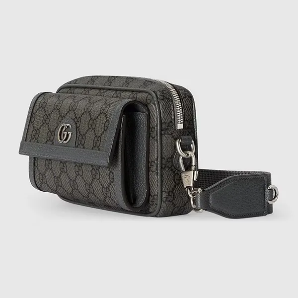 Túi Đeo Chéo Nam Gucci GG Mini Sac Ophidia Crossbody Bag Grey Màu Xám - Túi xách - Vua Hàng Hiệu