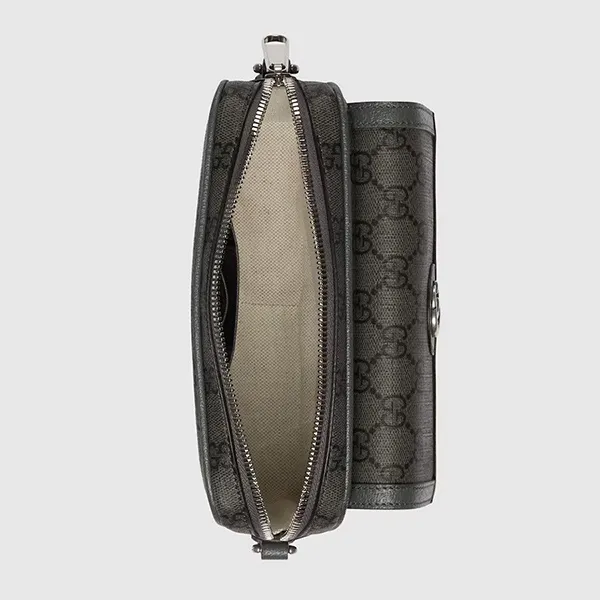 Túi Đeo Chéo Nam Gucci GG Mini Sac Ophidia Crossbody Bag Grey Màu Xám - Túi xách - Vua Hàng Hiệu