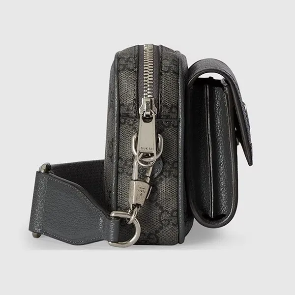 Túi Đeo Chéo Nam Gucci GG Mini Sac Ophidia Crossbody Bag Grey Màu Xám - Túi xách - Vua Hàng Hiệu