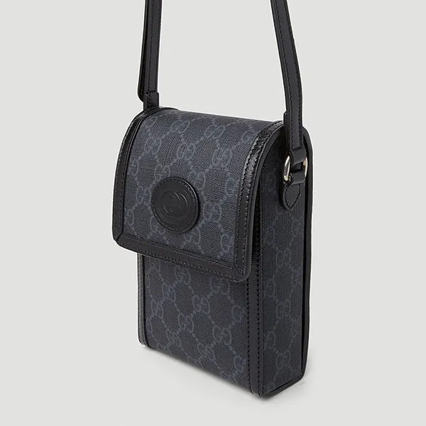 Túi Đeo Chéo Nam Gucci GG Retro Mini Shoulder Bag Màu Đen - Túi xách - Vua Hàng Hiệu