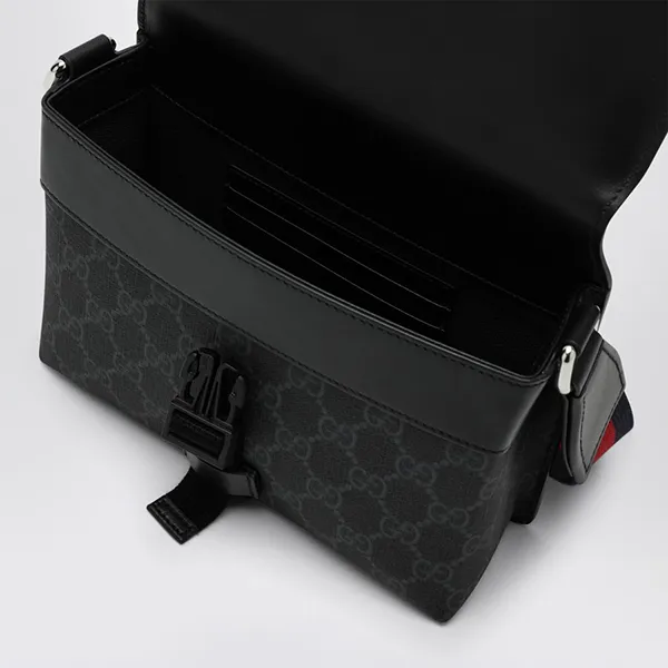 Túi Đeo Chéo Nam Gucci GG Super Mini Bag 816953FAD8C Màu Đen - Túi xách - Vua Hàng Hiệu