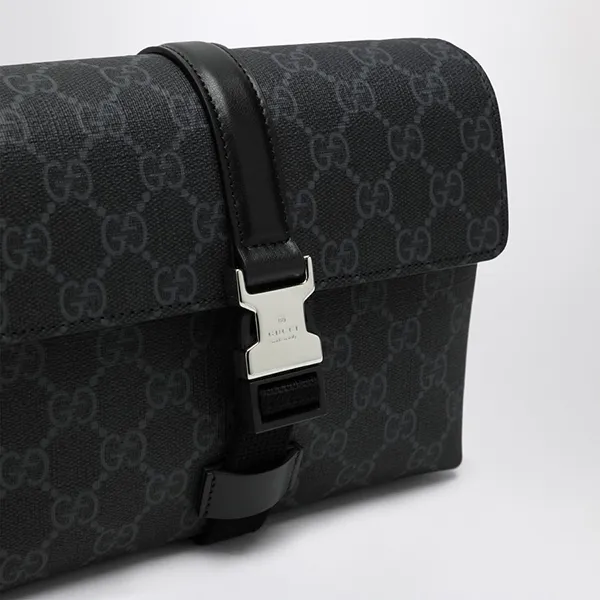 Túi Đeo Chéo Nam Gucci GG Super Mini Bag 816953FAD8C Màu Đen - Túi xách - Vua Hàng Hiệu