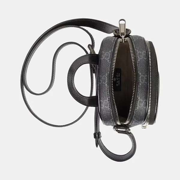 Túi Đeo Chéo Nam Gucci Interlocking Mini 67295292TCN1000 Màu Xám Đen - Túi xách - Vua Hàng Hiệu