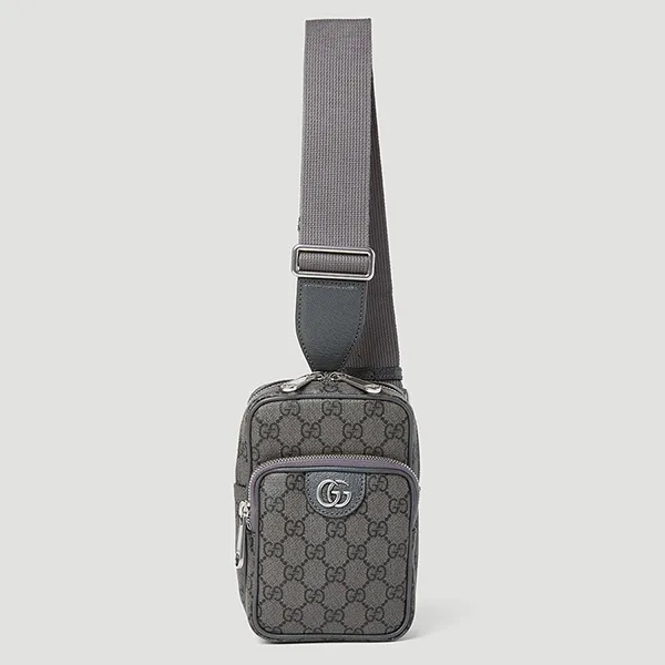Túi Đeo Chéo Nam Gucci Ophidia GG Mini Crossbody Bag 752565 UULHK 8576 Màu Xám - Túi xách - Vua Hàng Hiệu