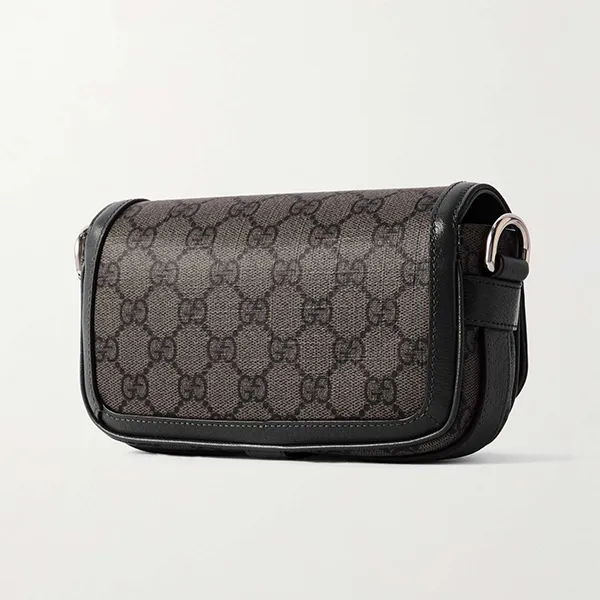 Túi Đeo Chéo Nam Gucci Ophidia Mini Monogrammed Messenger Bag Màu Xám - Túi xách - Vua Hàng Hiệu