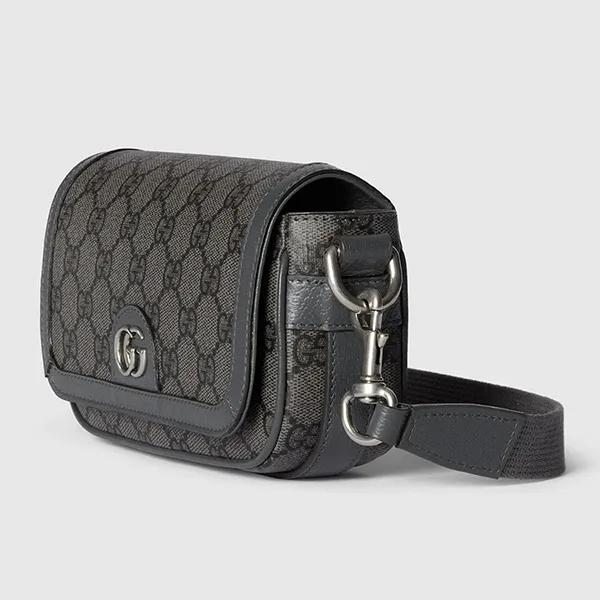 Túi Đeo Chéo Nam Gucci Ophidia Super Mini Shoulder Bag Grey 795466-2ZGMN-1244 Màu Xám - Túi xách - Vua Hàng Hiệu