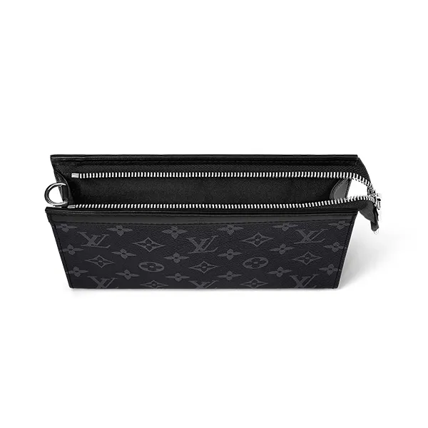 Túi Đeo Chéo Nam Louis Vuitton LV Gaston Monogram Eclipse M81124 Màu Đen Xám