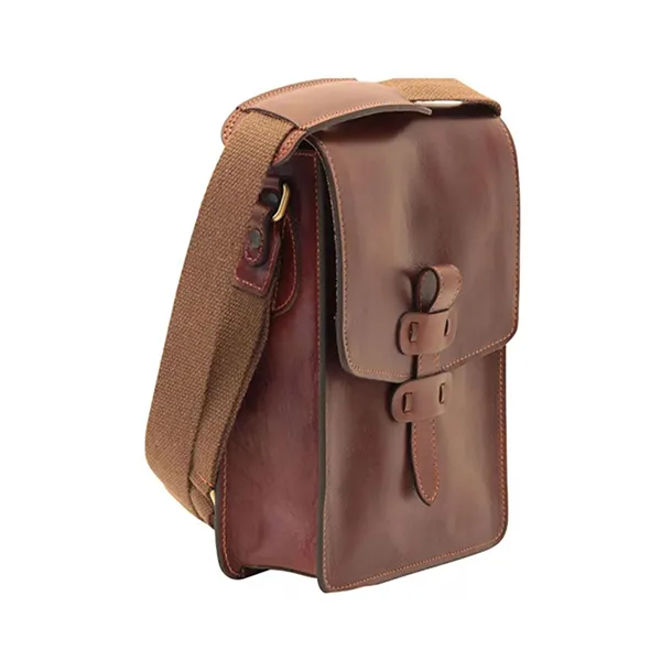 Túi Đeo Chéo Nam Old Angler Bag 411489MA Màu Nâu