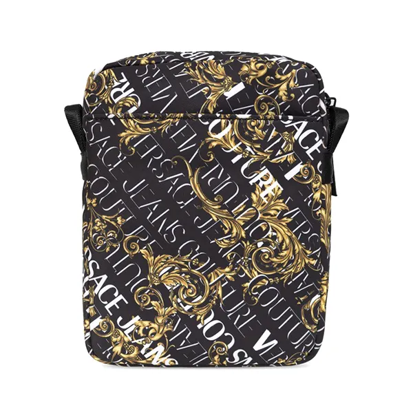 Túi Đeo Chéo Nam Versace Jeans Couture Black Shoulder Bag Màu Đen Họa Tiết