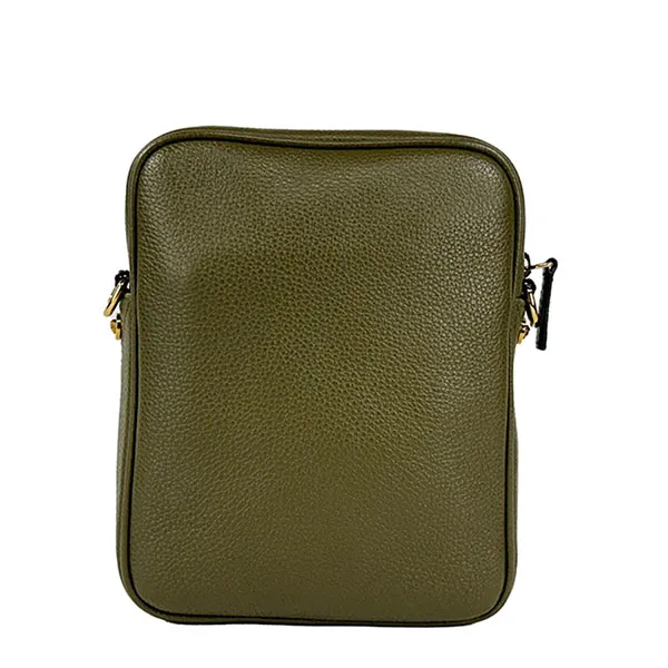 Túi Đeo Chéo Nam Versace Messenger Sling Bag With Medusa Head Logo Màu Xanh Olive