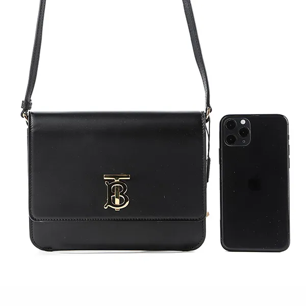 Túi Đeo Chéo Nữ Burberry TB Mini Leather Shoulder/Clutch Bag Màu Đen