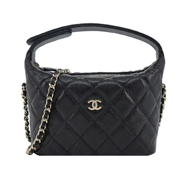 Túi Đeo Chéo Nữ Chanel C Logo Hobo Màu Đen - Túi xách - Vua Hàng Hiệu