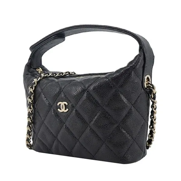 Túi Đeo Chéo Nữ Chanel C Logo Hobo Màu Đen - Túi xách - Vua Hàng Hiệu