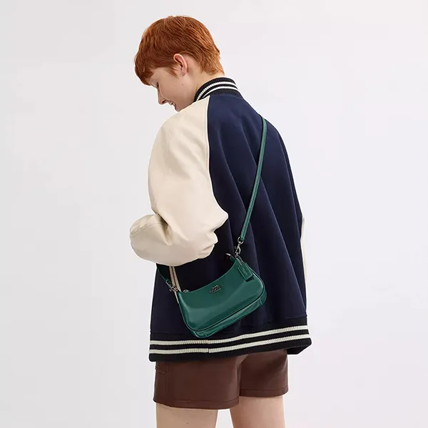Túi Đeo Chéo Nữ Coach Teri Mini Crossbody Bag CW310 Màu Xanh Green
