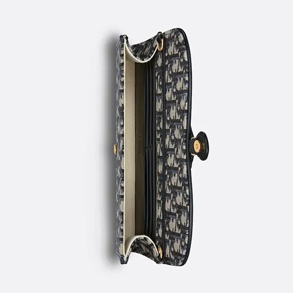 Túi Đeo Chéo Nữ Dior Bobby East West Pouch With Chain Blue S5703UTZQ-M928 - Túi xách - Vua Hàng Hiệu