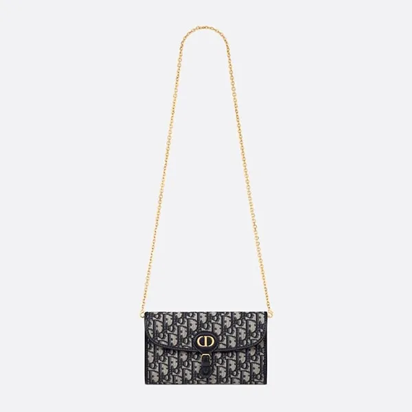 Túi Đeo Chéo Nữ Dior Bobby East West Pouch With Chain Blue S5703UTZQ-M928 - Túi xách - Vua Hàng Hiệu