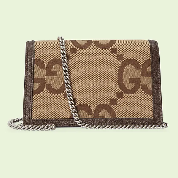 Túi Đeo Chéo Nữ Gucci Dionysus Jumbo GG Super Mini Bag 476432 UKMBN 2572 Màu Nâu Be - Túi xách - Vua Hàng Hiệu
