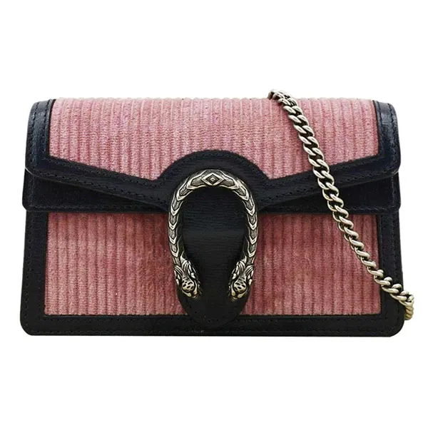Túi Đeo Chéo Nữ Gucci Dionysus Mini Corduroy Crossbody Bag Pink 476432 Màu Hồng - Túi xách - Vua Hàng Hiệu