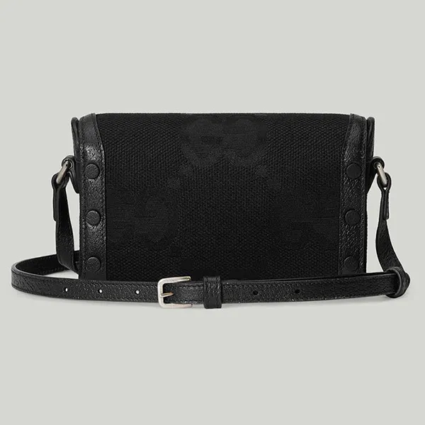 Túi Đeo Chéo Nữ Gucci Horsebit 1955 Jumbo GG Mini Bag Black Màu Đen - Túi xách - Vua Hàng Hiệu