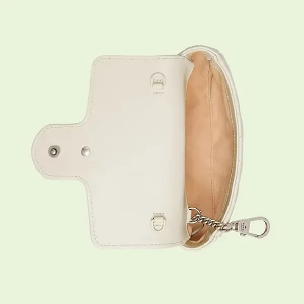 Túi Đeo Chéo Nữ Gucci Marmont Belt White 699757-UM8KV-9022 Màu Trắng - Túi xách - Vua Hàng Hiệu