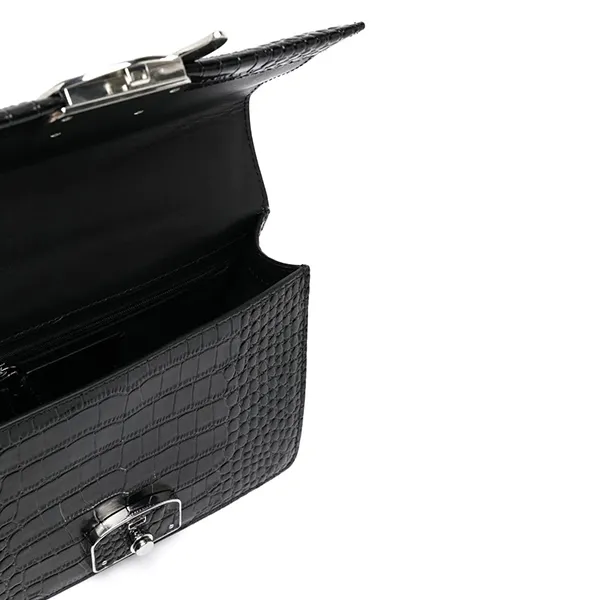 Túi Đeo Chéo Nữ Karl Lagerfeld Negro Ikonik Croc Crossbody Màu Đen - Túi xách - Vua Hàng Hiệu