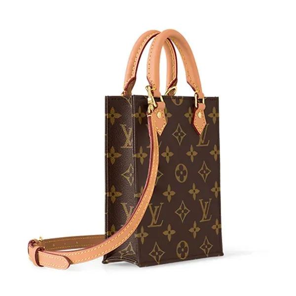Túi Đeo Chéo Nữ Louis Vuitton LV Petit Sac Plat Bag M81295 Màu Nâu Đen - Túi xách - Vua Hàng Hiệu