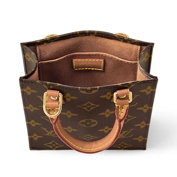 Túi Đeo Chéo Nữ Louis Vuitton LV Petit Sac Plat Bag M81295 Màu Nâu Đen - Túi xách - Vua Hàng Hiệu