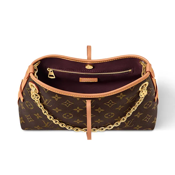 Túi Đeo Chéo Nữ Louis Vuitton LV CarryAll BB Monogram M13014 Màu Nâu