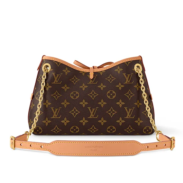 Túi Đeo Chéo Nữ Louis Vuitton LV CarryAll BB Monogram M13014 Màu Nâu