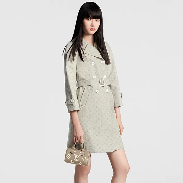 Túi Đeo Chéo Nữ Louis Vuitton LV Nano Speedy M82890 Monogram Empreinte Màu Xám