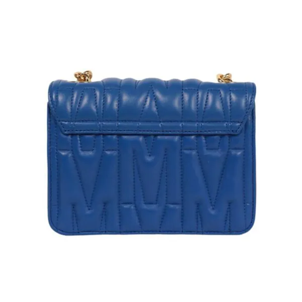 Túi Đeo Chéo Nữ Moschino Quilted Leather Shoulder Bag Màu Xanh Dương - Túi xách - Vua Hàng Hiệu