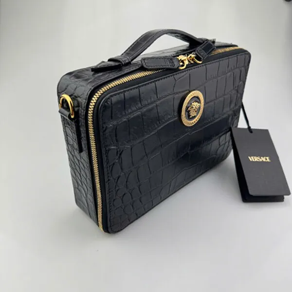 Túi Đeo Chéo Nữ Versace 027458 Black Màu Đen