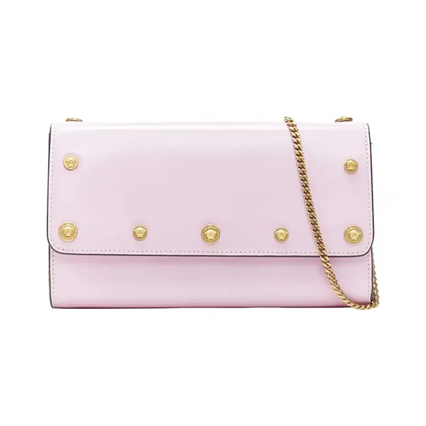 Túi Đeo Chéo Nữ Versace Leather Crossbody Bag Màu Hồng - Túi xách - Vua Hàng Hiệu