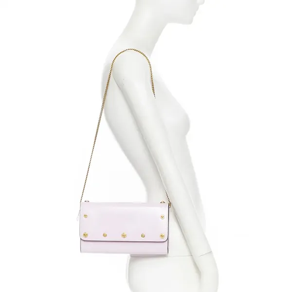 Túi Đeo Chéo Nữ Versace Leather Crossbody Bag Màu Hồng - Túi xách - Vua Hàng Hiệu