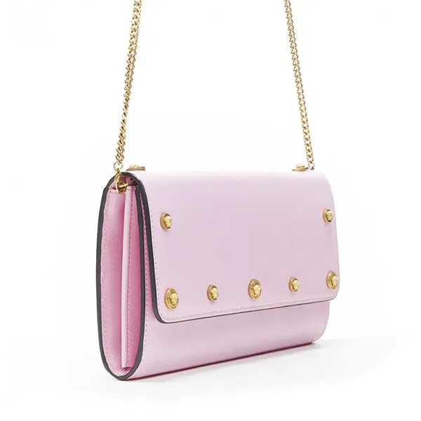 Túi Đeo Chéo Nữ Versace Leather Crossbody Bag Màu Hồng - Túi xách - Vua Hàng Hiệu