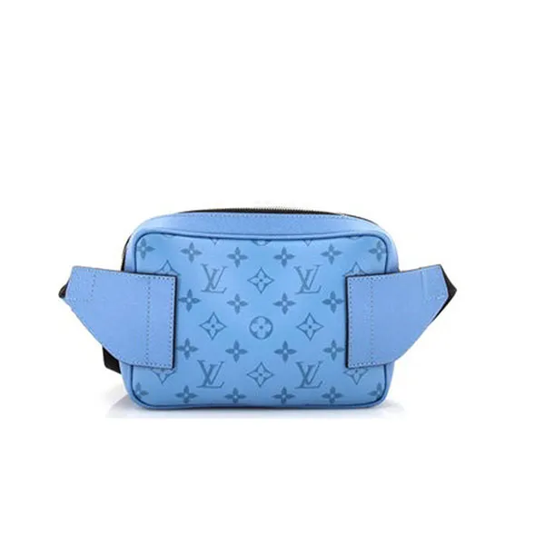 Túi Đeo Hông Louis Vuitton LV Outdoor BumBag Monogram Taigarama Màu Xanh Blue