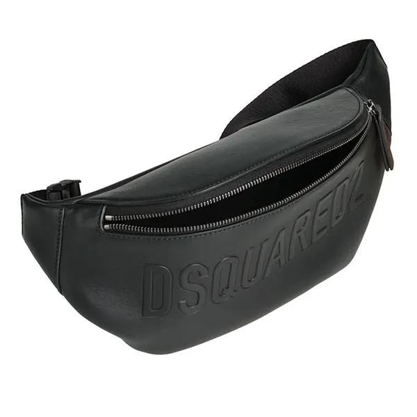 Túi Đeo Hông Nam Dsquared2 Men's Black Belt Bags Màu Đen - Túi xách - Vua Hàng Hiệu